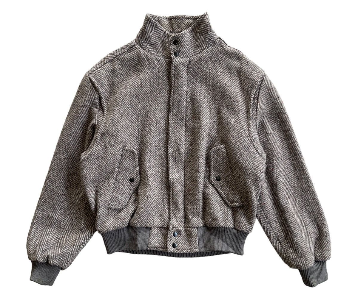 Members Only Vintage Members Only Europe Craft Wool Tweed Blouson Jacket Size US L / EU 52-54 / 3 - 5 Thumbnail