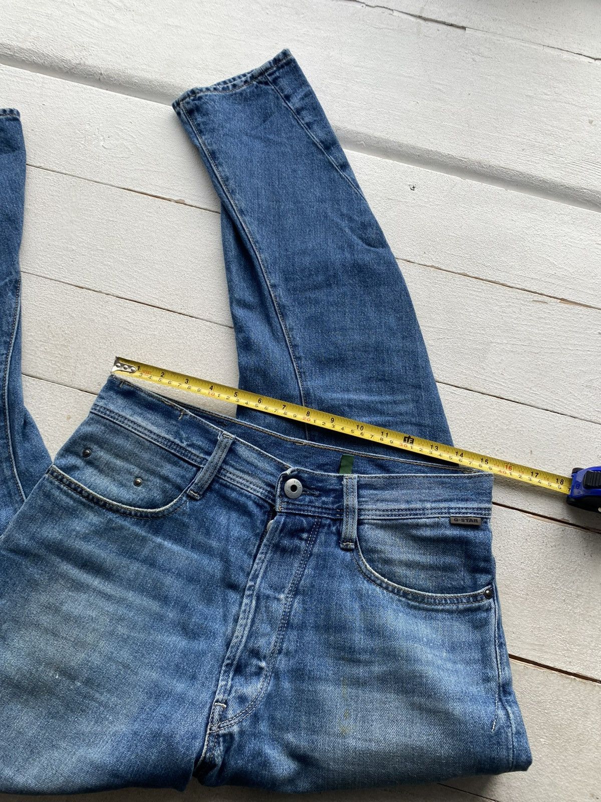 G-Star 00s Y2K G-Star RAW Arc 3D Men’s Jeans Vintage Wash Denim Size US 30 / EU 46 - 21 Thumbnail
