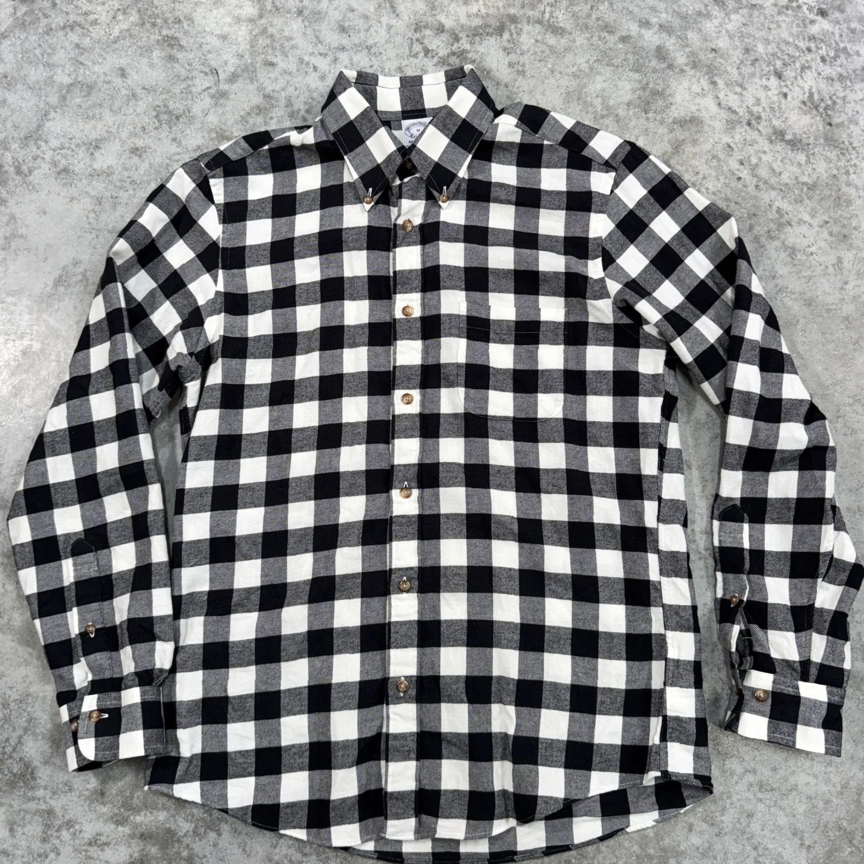 Brooks Brothers Brooks Brothers Shirt Mens Medium Buffalo Plaid Flannel Button Down Size US M / EU 48-50 / 2 - 2 Thumbnail