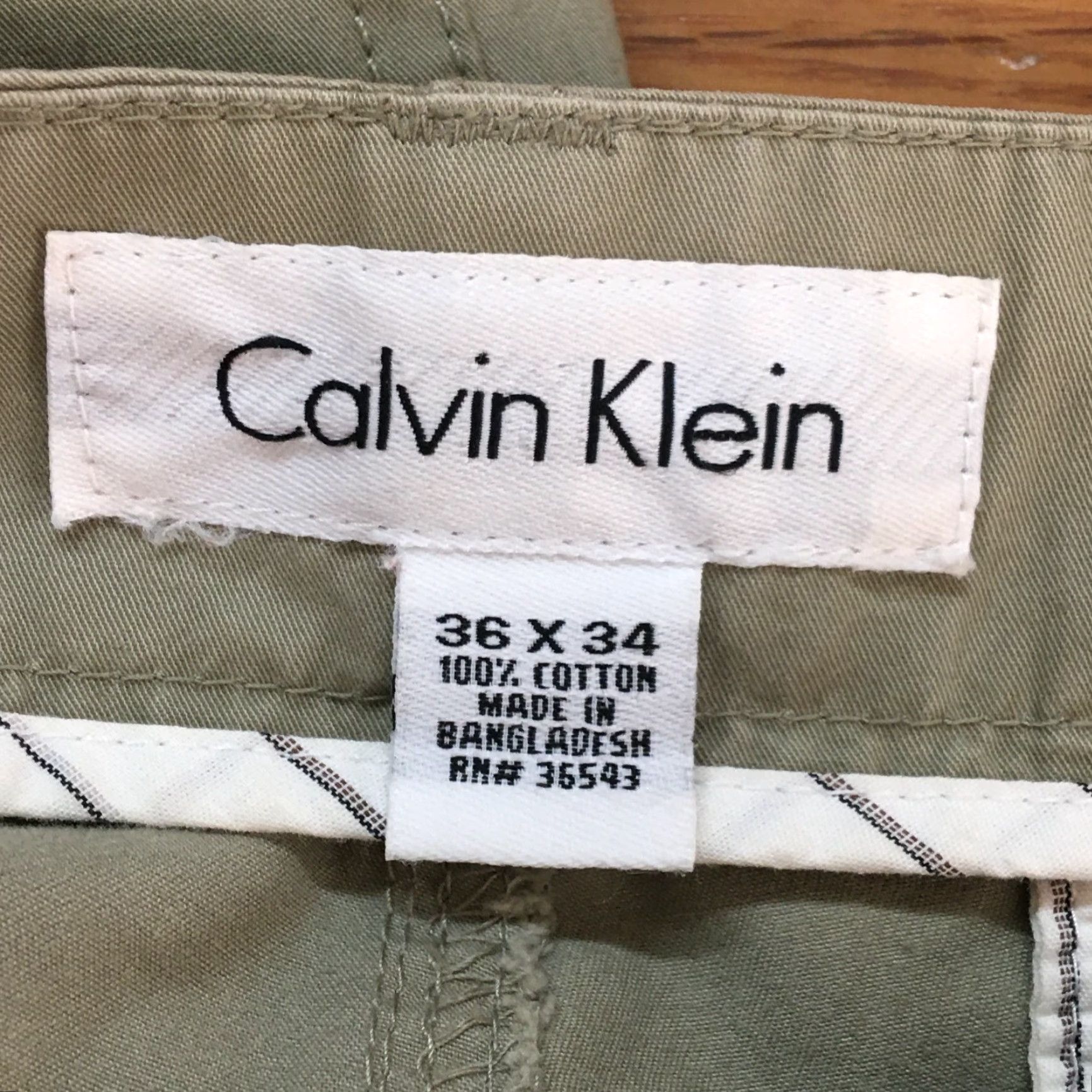 Calvin Klein Calvin Klein Men's Easy Fit Chino Pants Casual Dress Pant Size 36X34 Beige Size US 40 / EU 56 - 6 Thumbnail