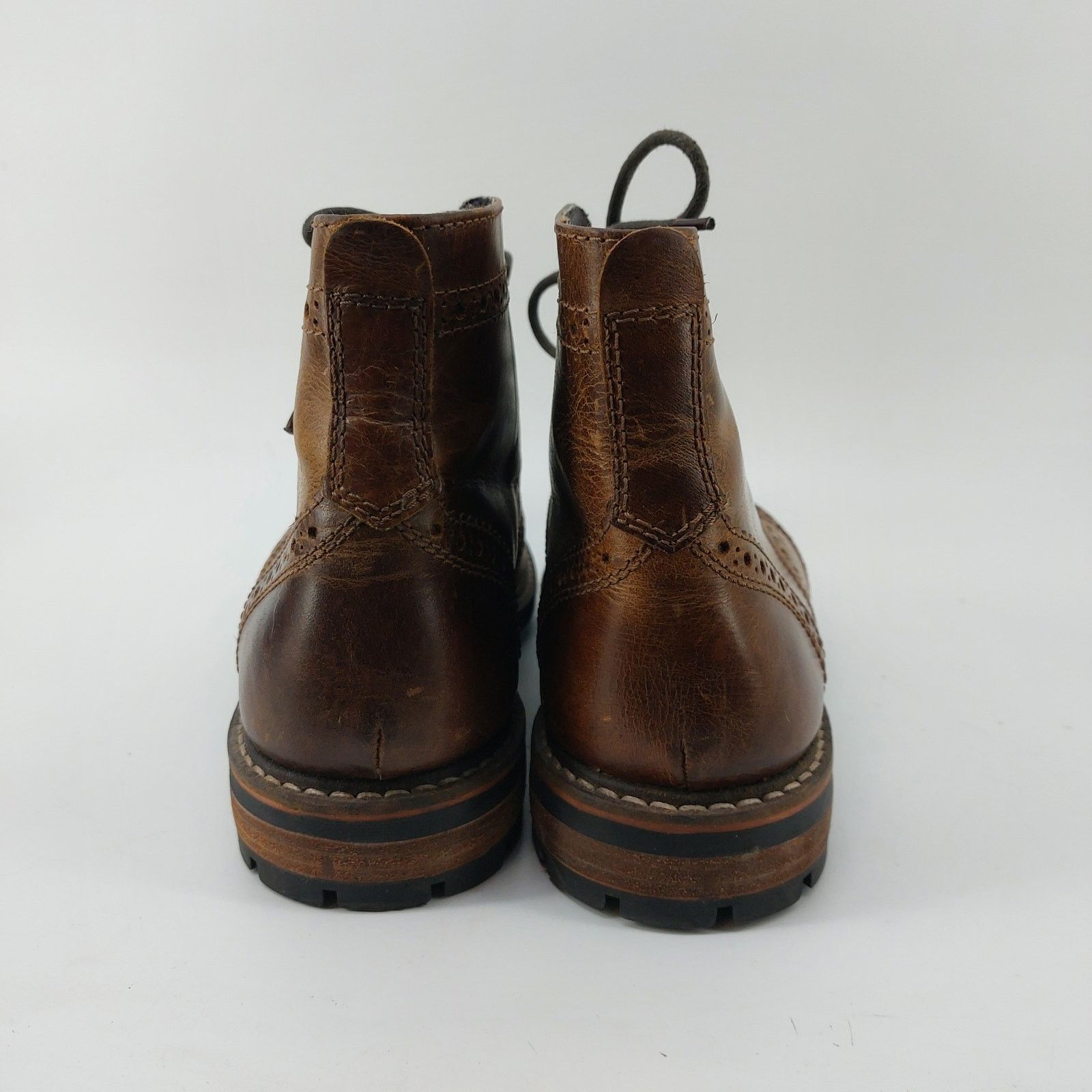 Crevo Crevo Speakeasy Memory Chestnut Lace Up Leather Boots Sz 11 Size US 11 / EU 44 - 8 Thumbnail