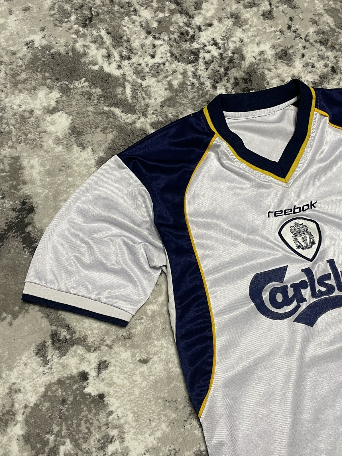 Reebok × Vintage Vintage 2001 Liverpool Reebok Away Jersey Size US L / EU 52-54 / 3 - 7 Thumbnail
