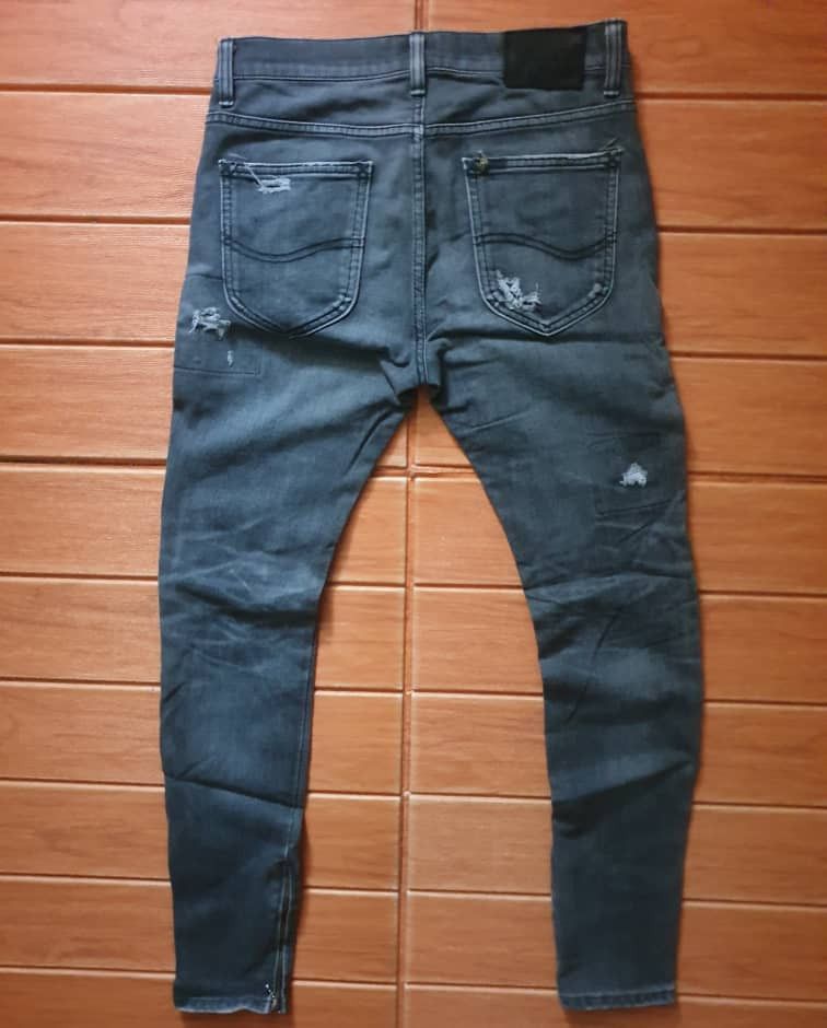 Japanese Brand 💥Lee riders custom zipper leg distressed jeans Size US 30 / EU 46 - 15 Thumbnail