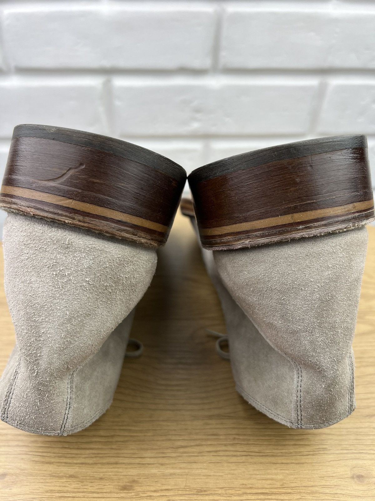 Jil Sander JIL SANDER Boots Suede Desert Shoes Lace Up Gray Men’s Size US 11 / EU 44 - 13 Thumbnail