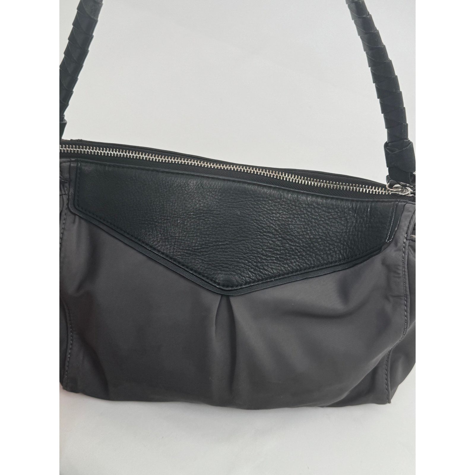 MZ Wallace Women's MZ Wallace Gray Bedford Nylon Shoulder Bag Size ONE SIZE - 12 Thumbnail