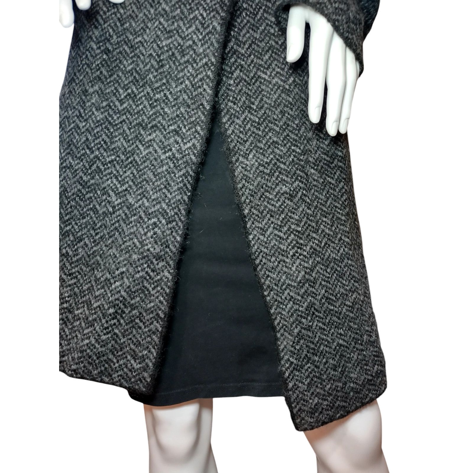 Jones New York Jones New York Coat Wool Blend Chevron Shawl Black SZ XL Size XL / US 12-14 / IT 48-50 - 7 Thumbnail