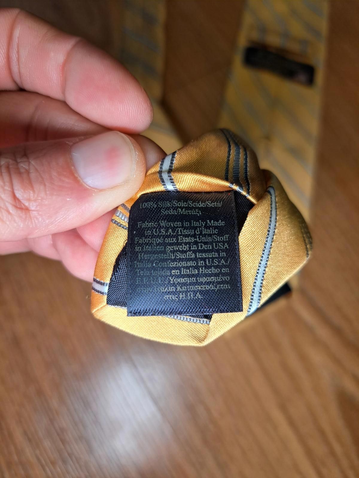 Brooks Brothers Brooks Brothers Silk Tie Yellow Blue Striped Woven in Italy Size ONE SIZE - 3 Thumbnail