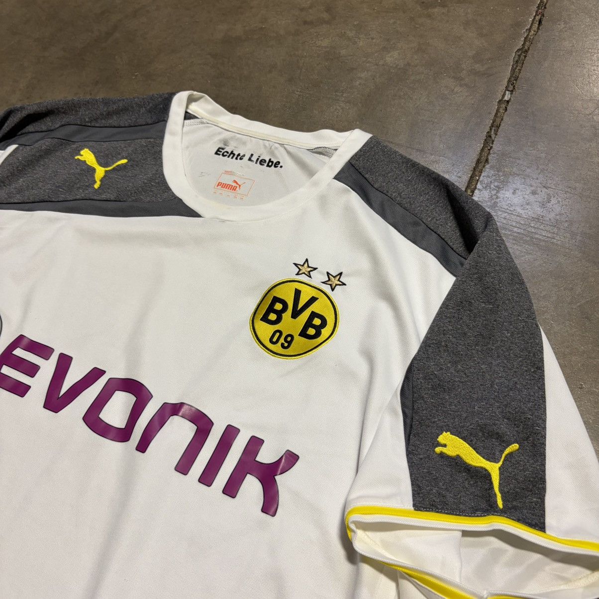 Puma Borussia Dortmund Puma Soccer Jersey Third Alternate 2013-15 Size US XXL / EU 58 / 5 - 6 Thumbnail