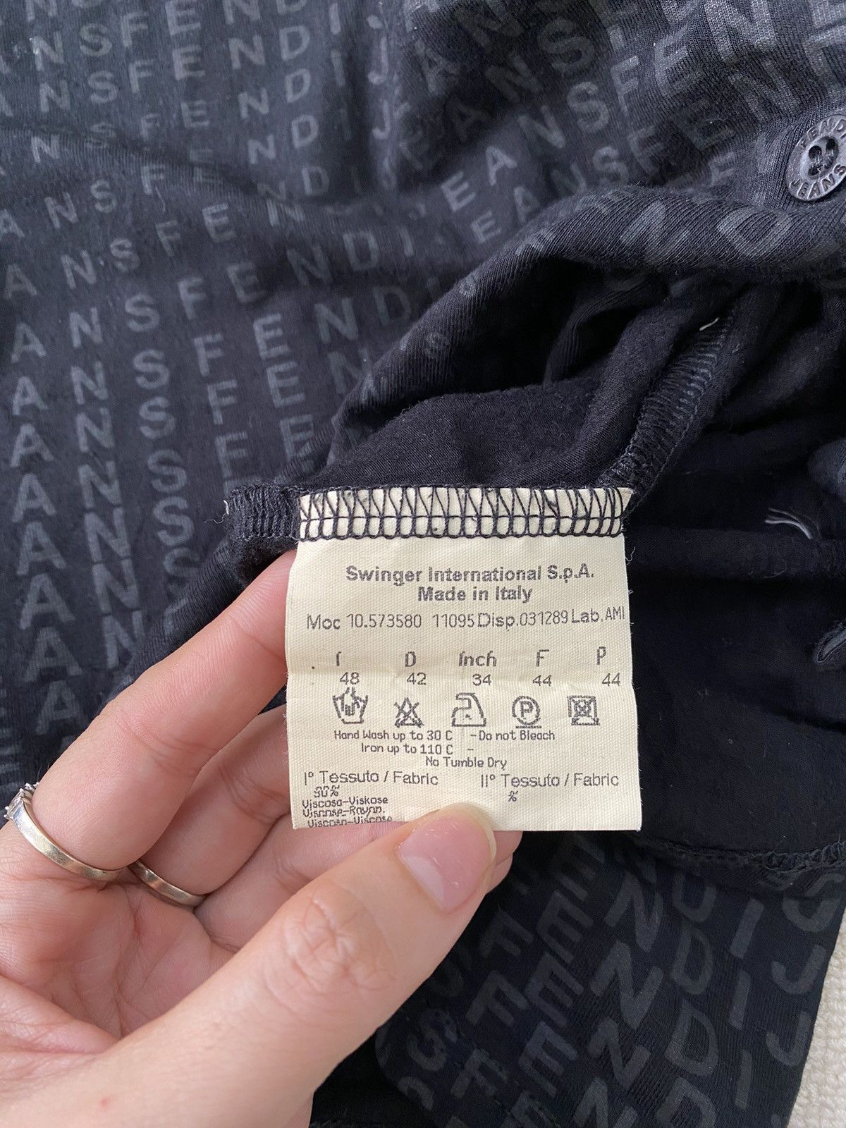 Fendi × Zucca Fendi monogram blouse Size M / US 6-8 / IT 42-44 - 6 Thumbnail