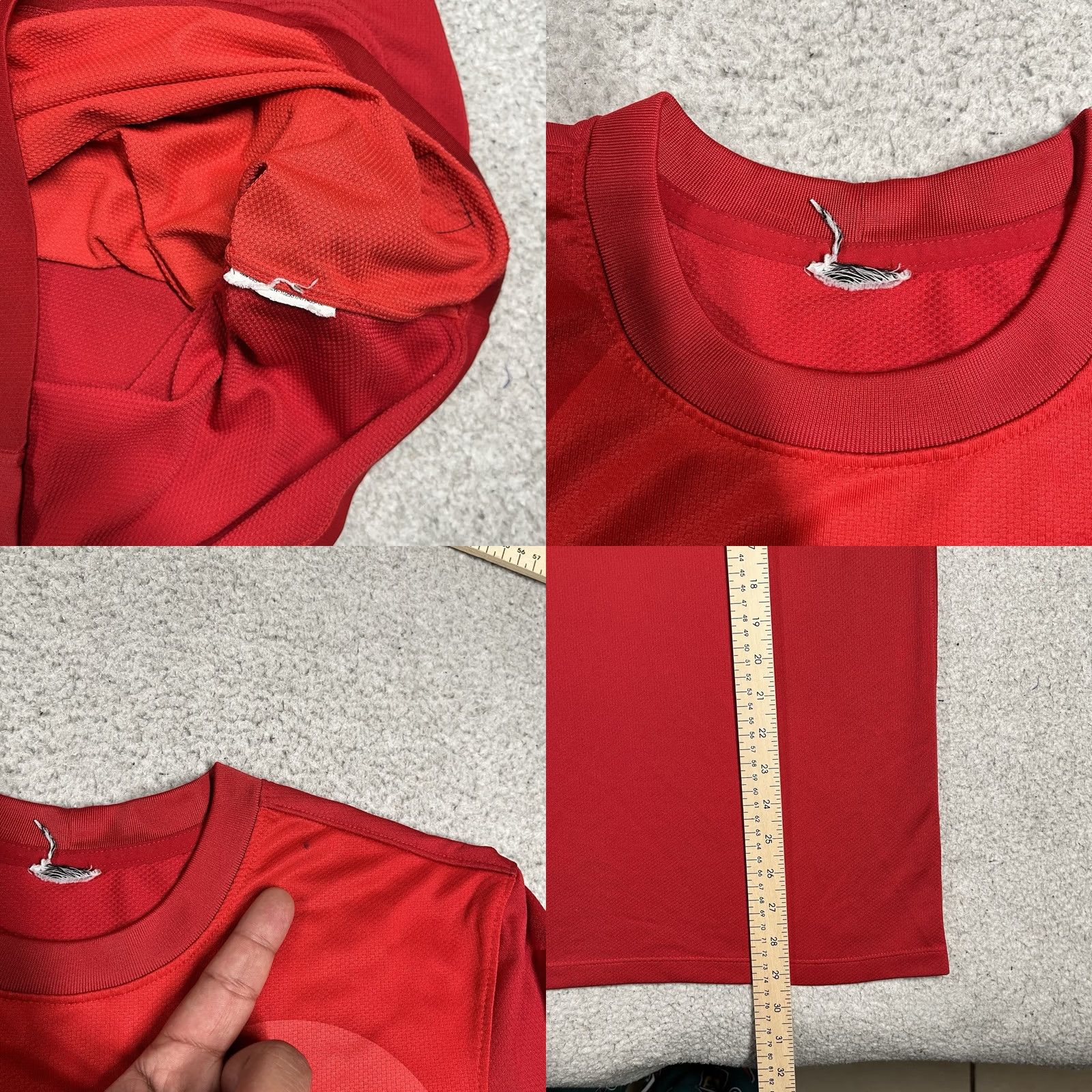 Nike Nike Jersey Mens Small Red Long Sleeve Padded Elbow Goalkeeper Park IV Size US S / EU 44-46 / 1 - 8 Thumbnail