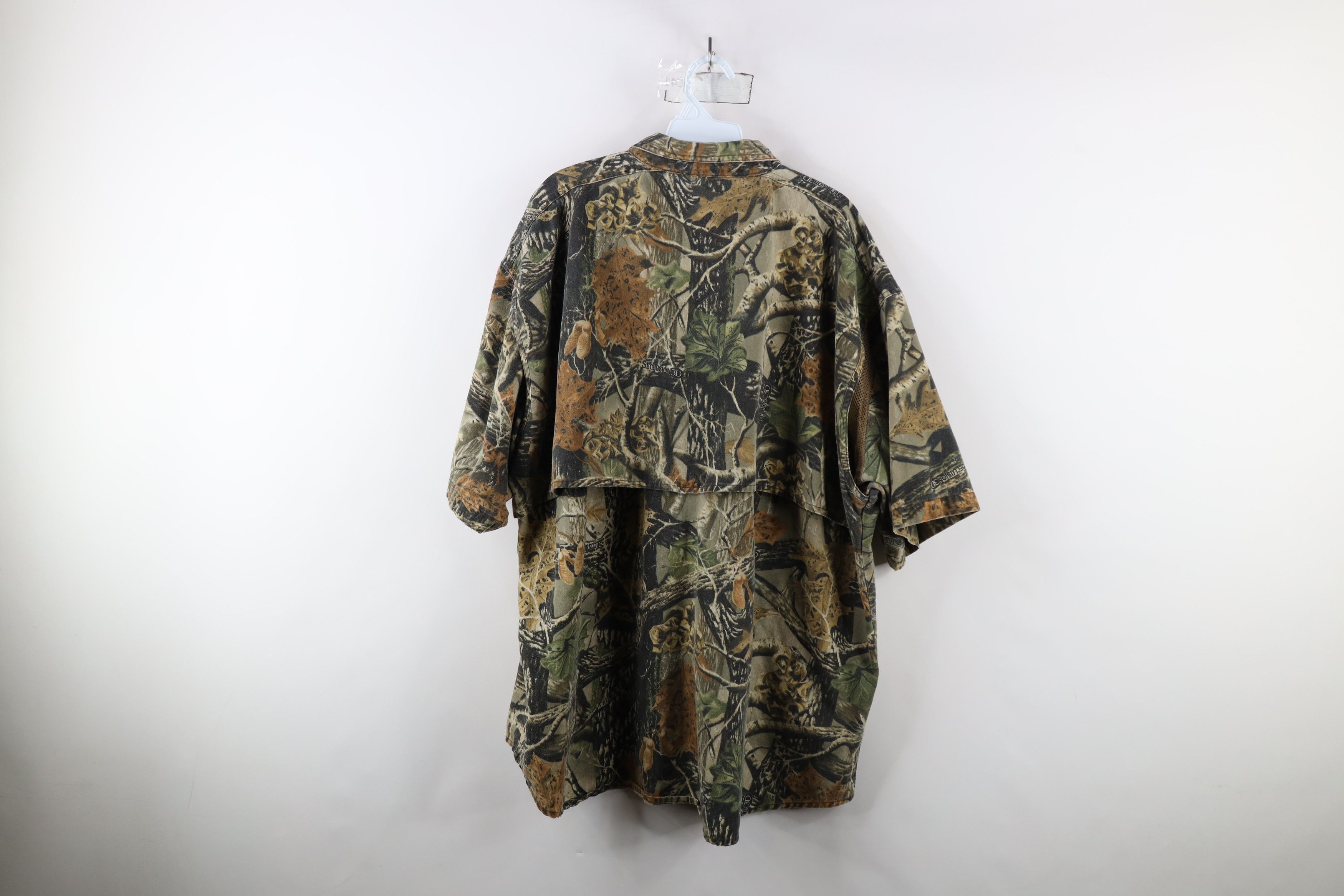 Cabelas × Vintage Vintage Cabelas Seclusion Camouflage Shooting Button Shirt Size US XXL / EU 58 / 5 - 11 Thumbnail