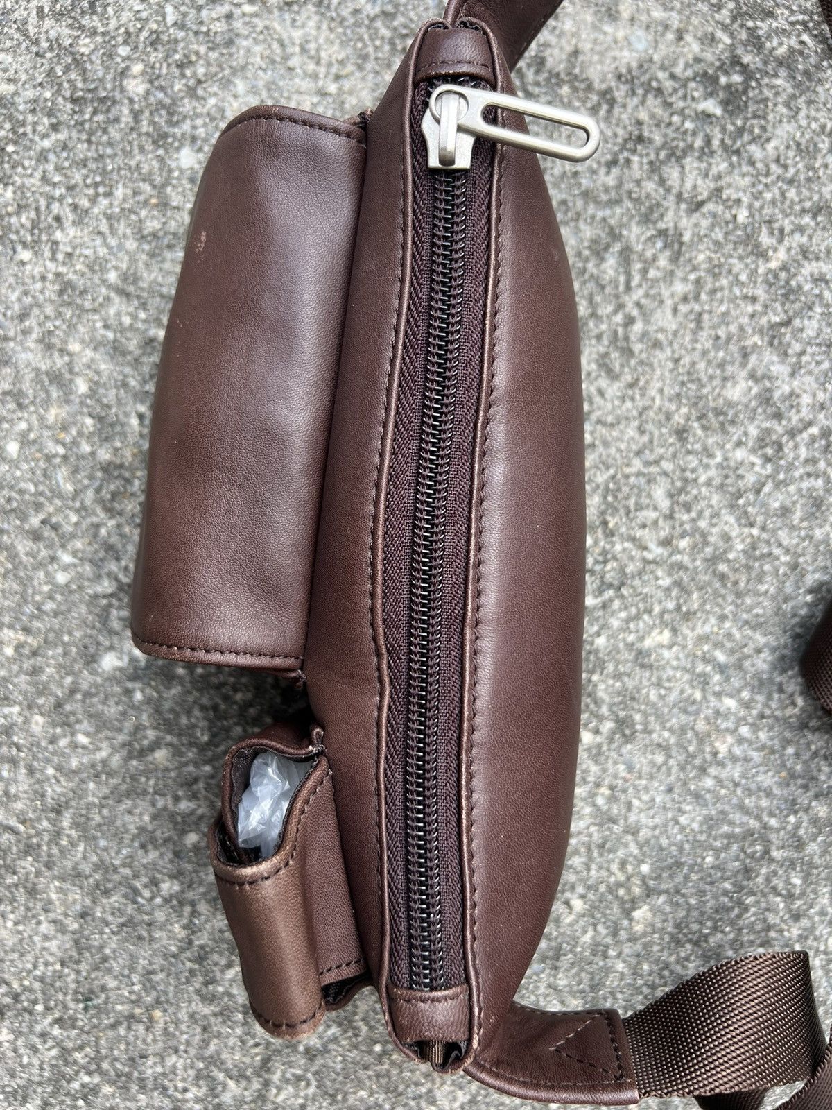 Leather VTG RONSON L.V.ARONSON Patina Brown Leather Mini Pouch Bag Size ONE SIZE - 11 Thumbnail