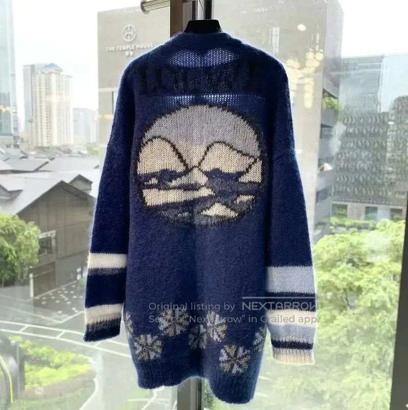 Loewe Loewe Deep Blue Mohair Women's Cardigan . Size S / US 4 / IT 40 - 2 Thumbnail
