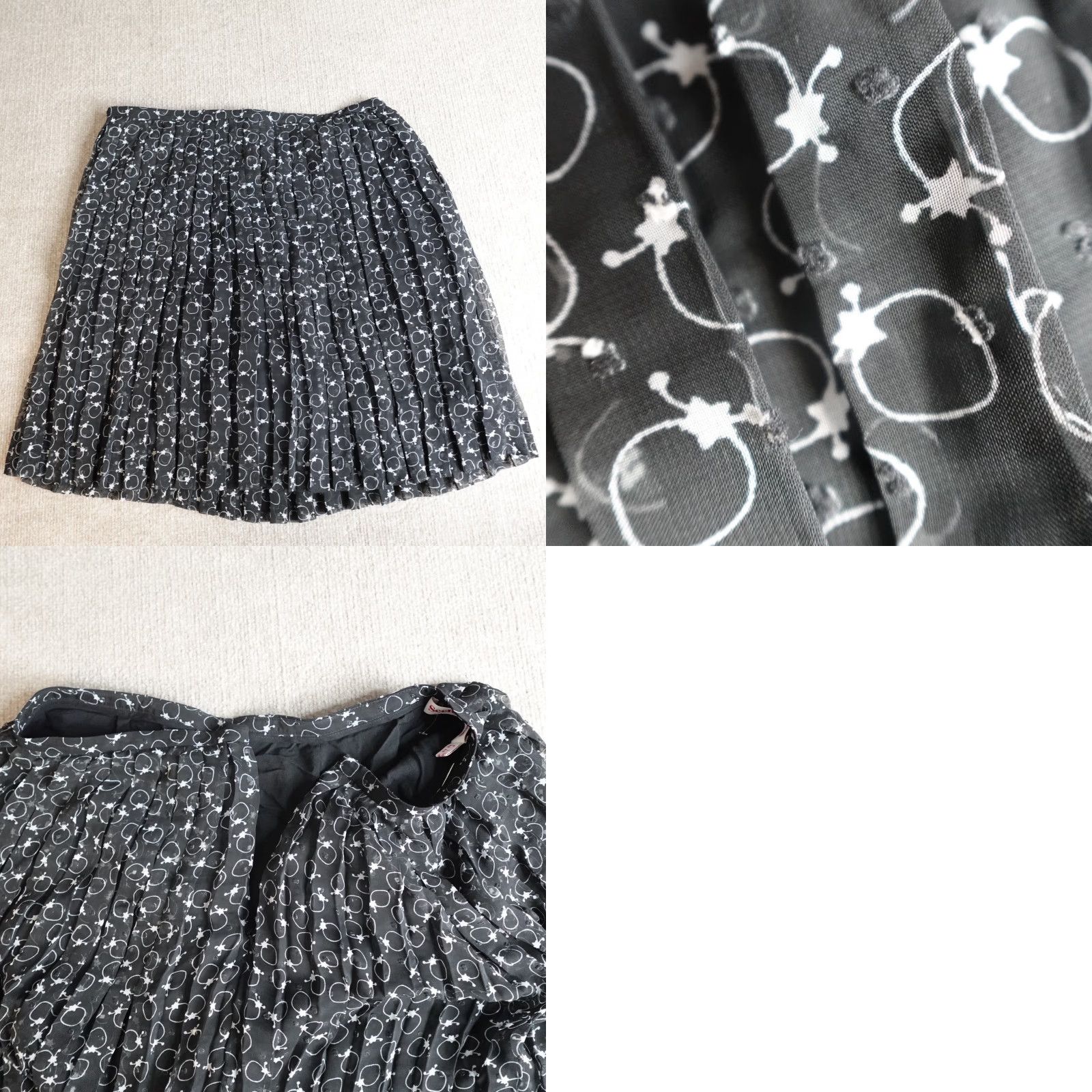 See By Chloe Womens Skirt Medium 6 Pleated Short