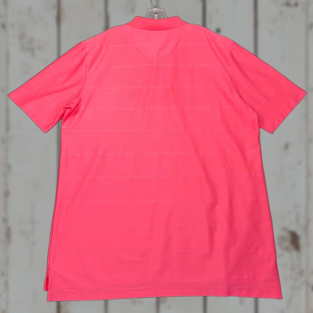 Vintage Jack Nicklaus Polo Adult XL Pink Striped Breathable Moisture Wicking Classic Sports Mens Size US XL / EU 56 / 4 - 1 Thumbnail