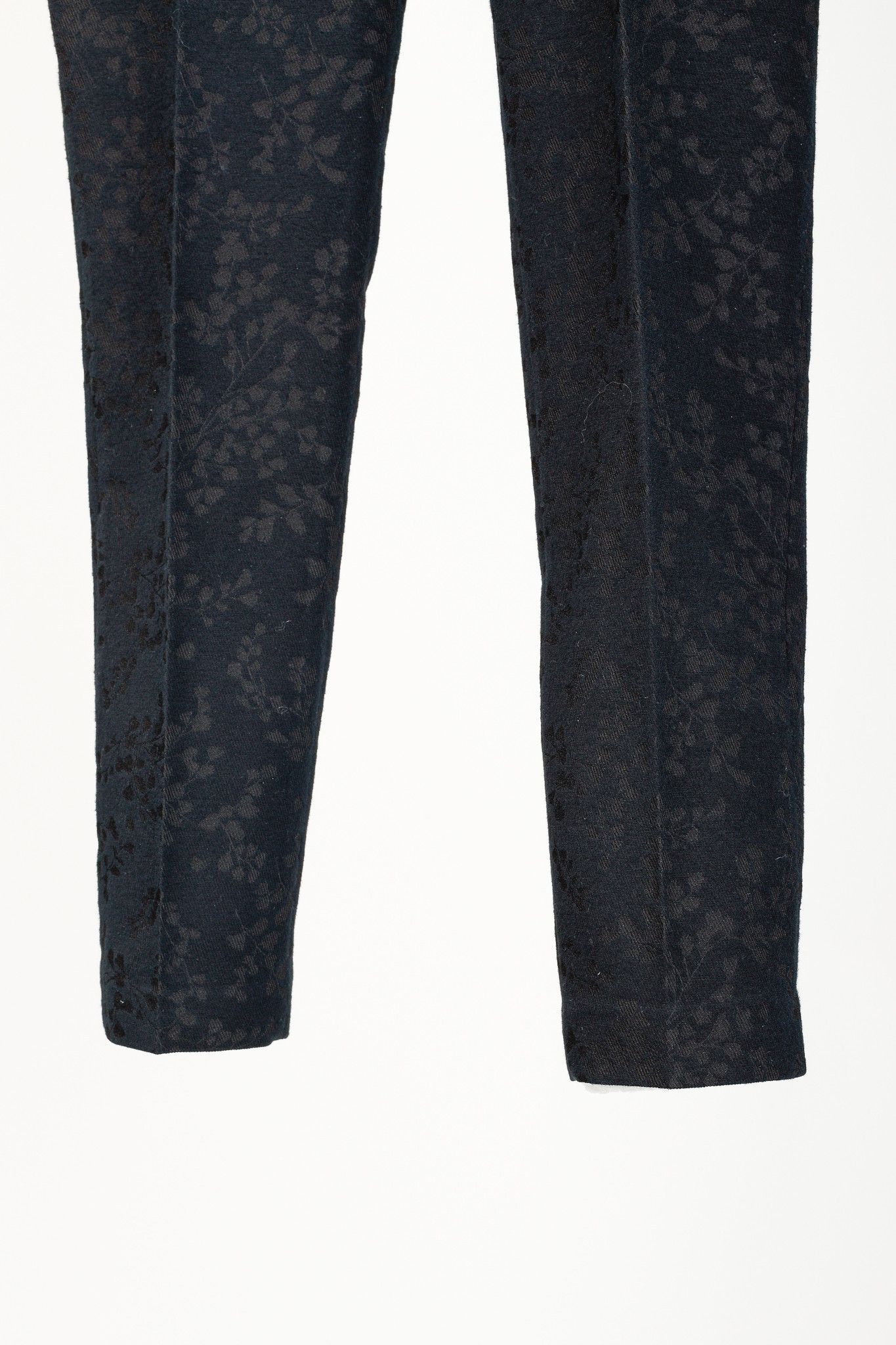 Paul & Joe Paul & Joe Black & Brown Floral-Jacquard Twill Trousers Size 32" / US 10 / IT 46 - 6 Thumbnail