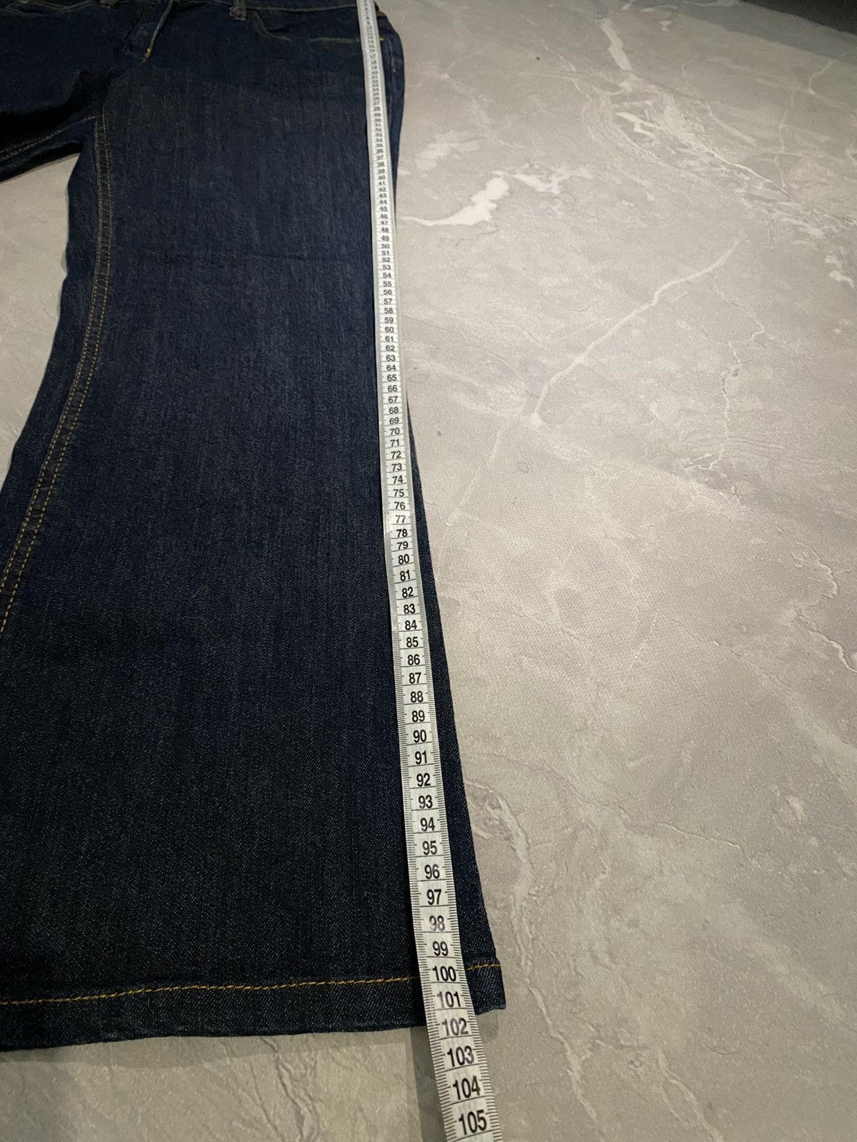 Vintage Underground Washed Flared Denim Uneven Fade Raw Look Size US 31 - 10 Thumbnail