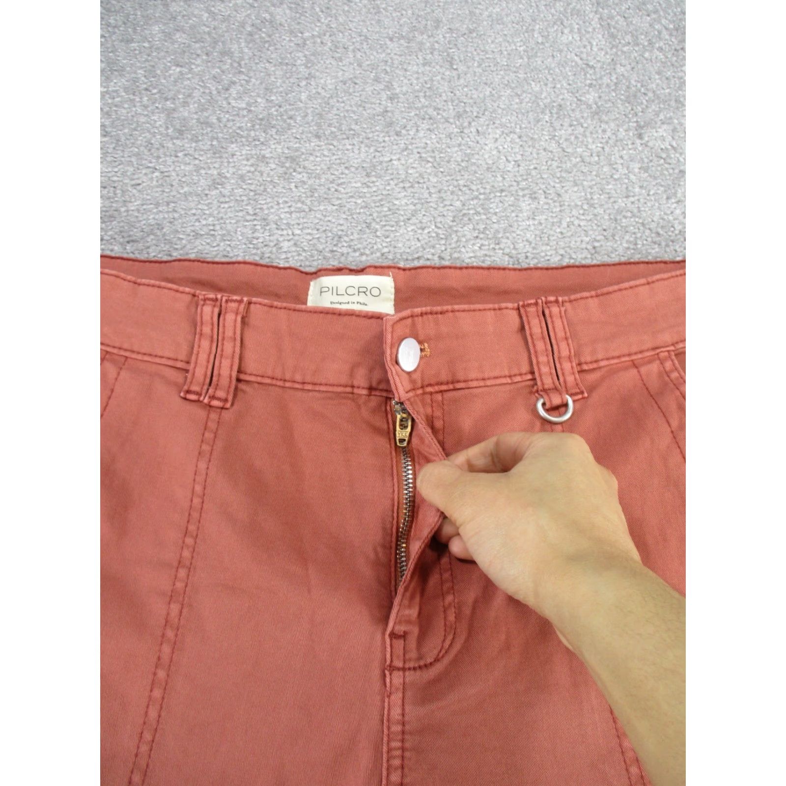 Vintage VINTAGE Pilcro Pants Womens Regular Size 33 Red Cotton Twill Slim Fit Chino Tapered Womens Size 24" / US 00 / IT 34 - 3 Thumbnail