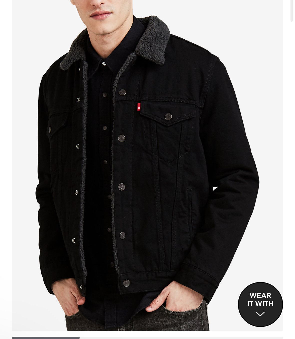 Levi's Levi's Men Regular fit Sherpa Demin Jacket Size US S / EU 44-46 / 1 - 1 Thumbnail