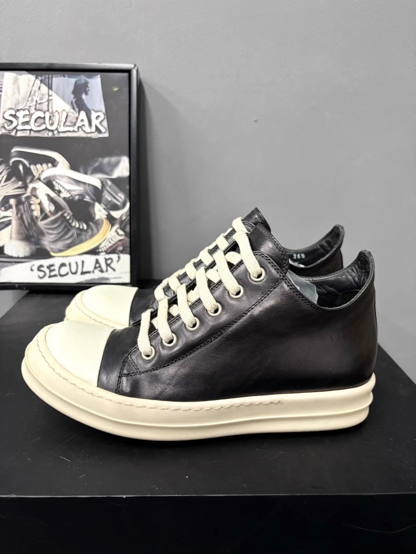 Rick Owens Rick Owens Mainline Leather Big Converse K34 Size US 6.5 / IT 36.5 - 2 Thumbnail