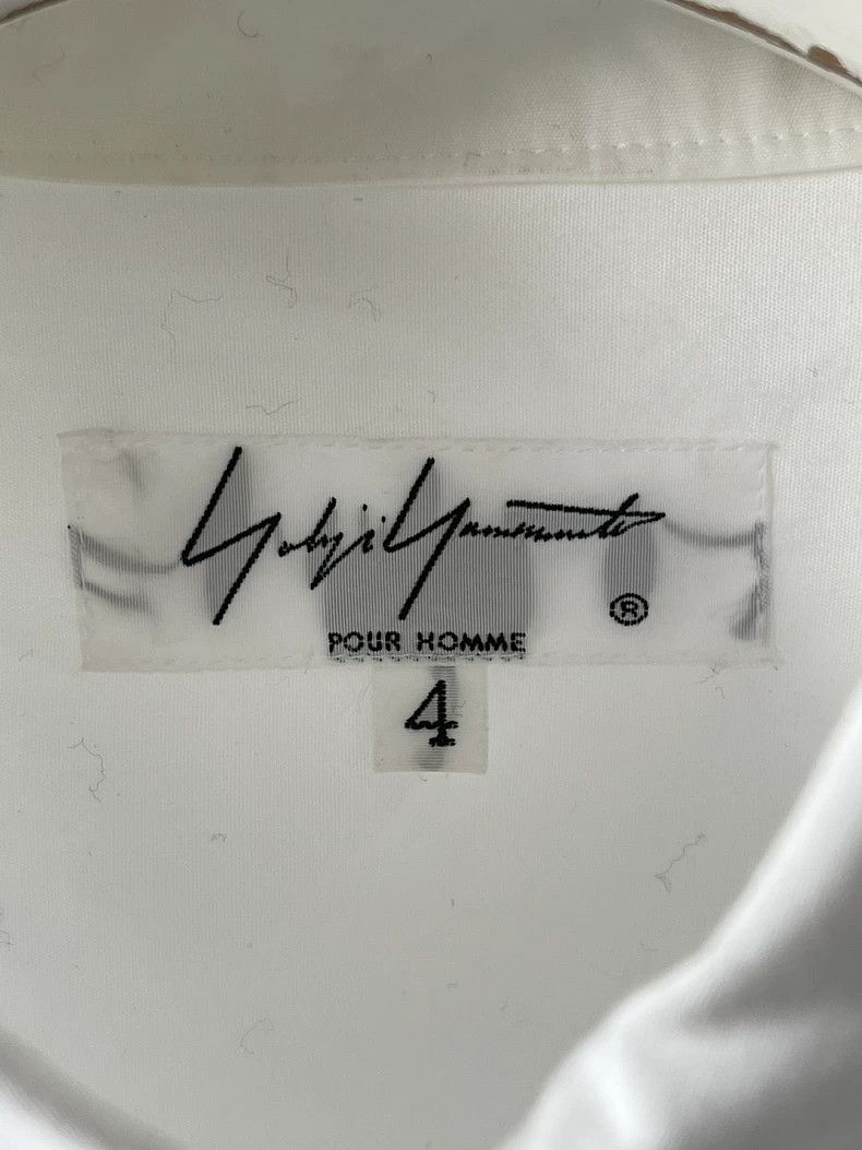 Yohji Yamamoto Yohji Yamamoto 17ss Shaped Collar White Shirt 2506-Nextarro Size US XL / EU 56 / 4 - 6 Thumbnail