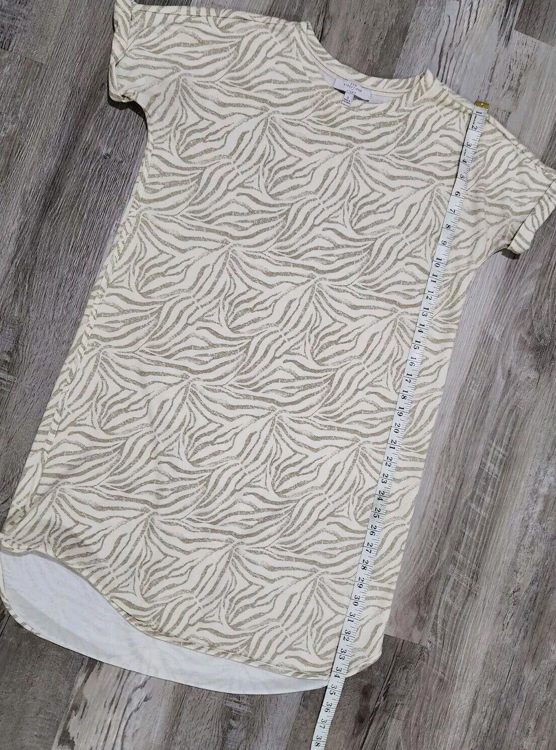 Designer New Directions Dress Small Animal Print Beige Scoop hem Size S / US 4 / IT 40 - 6 Thumbnail
