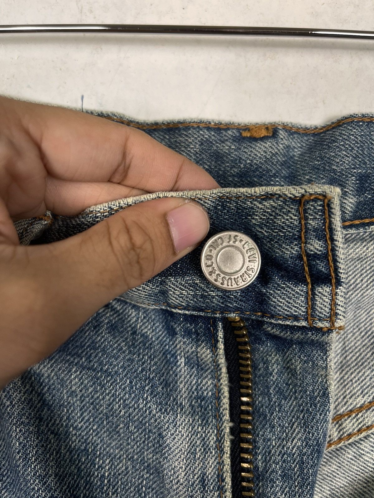 Levi's × Levi's Vintage Clothing Levis Zipper Fly Faded Blue Big E Flare Jeans Size US 30 / EU 46 - 14 Thumbnail