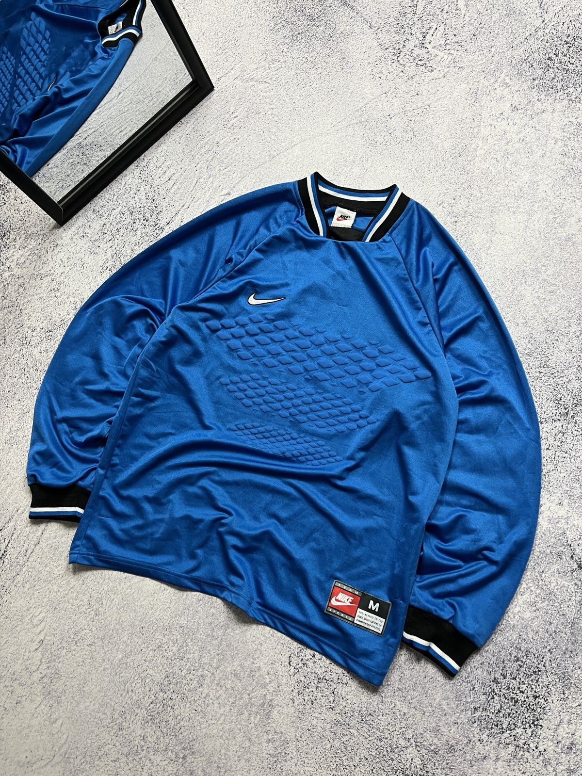 Nike × Vintage Vintage Nike Goalkeeper Longsleeve Template Jersey Retro Size US M / EU 48-50 / 2 - 2 Thumbnail