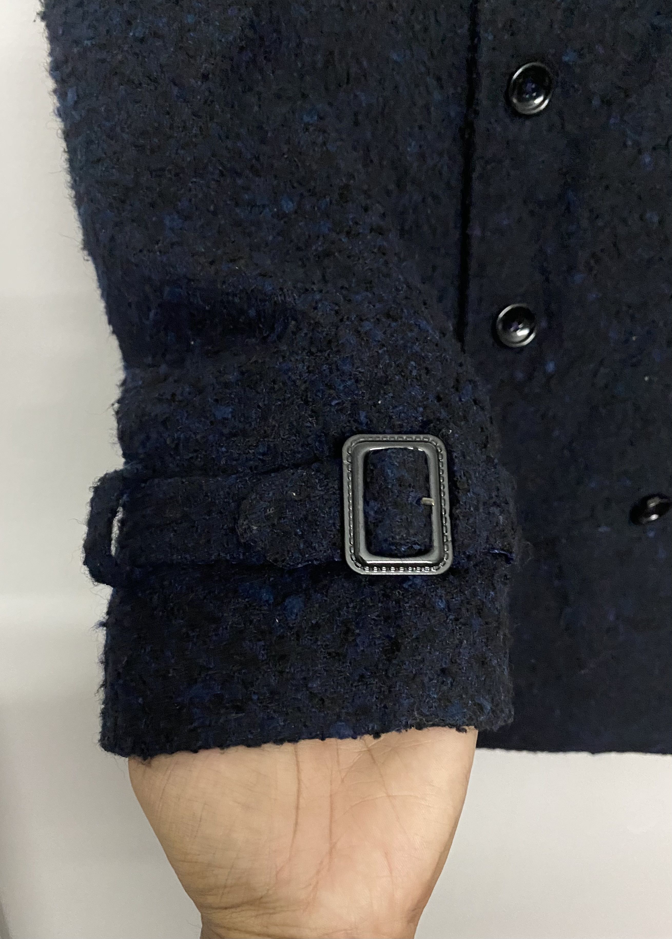 semanticdesign Semantic Design Shaggy Wool Texture Trench Coat / Overcoat Size US L / EU 52-54 / 3 - 12 Thumbnail