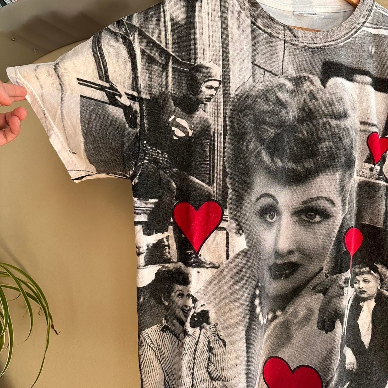 Delta × Vintage Vintage 90s I Love Lucy All Over Print Promo Shirt Size US L / EU 52-54 / 3 - 4 Thumbnail