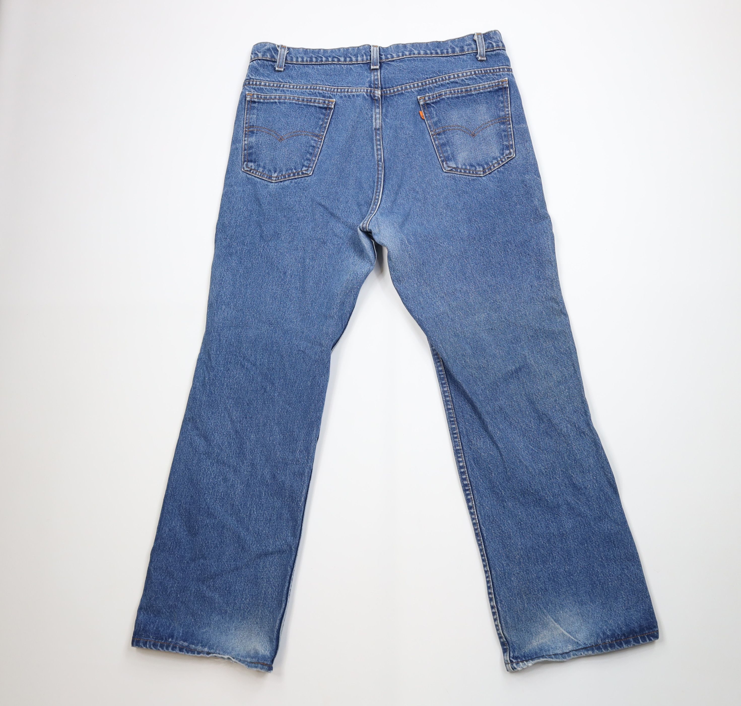 Levi's Vintage 90s Levis 517 Orange Tab Flared Wide Leg Jeans USA Size US 38 / EU 54 - 10 Thumbnail