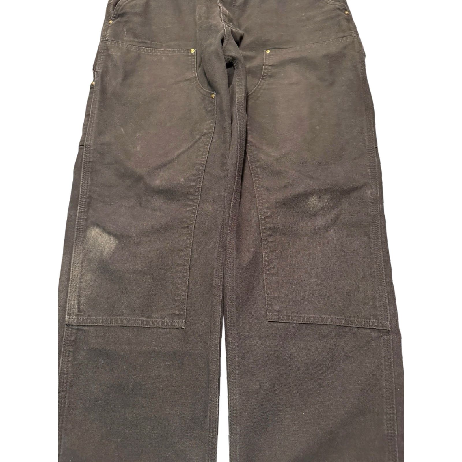 Carhartt Carhartt Pants Men 36x30 Black Double Knee Carpenter Cargo B136 BLK Loose Fit Size US 36 / EU 52 - 5 Thumbnail