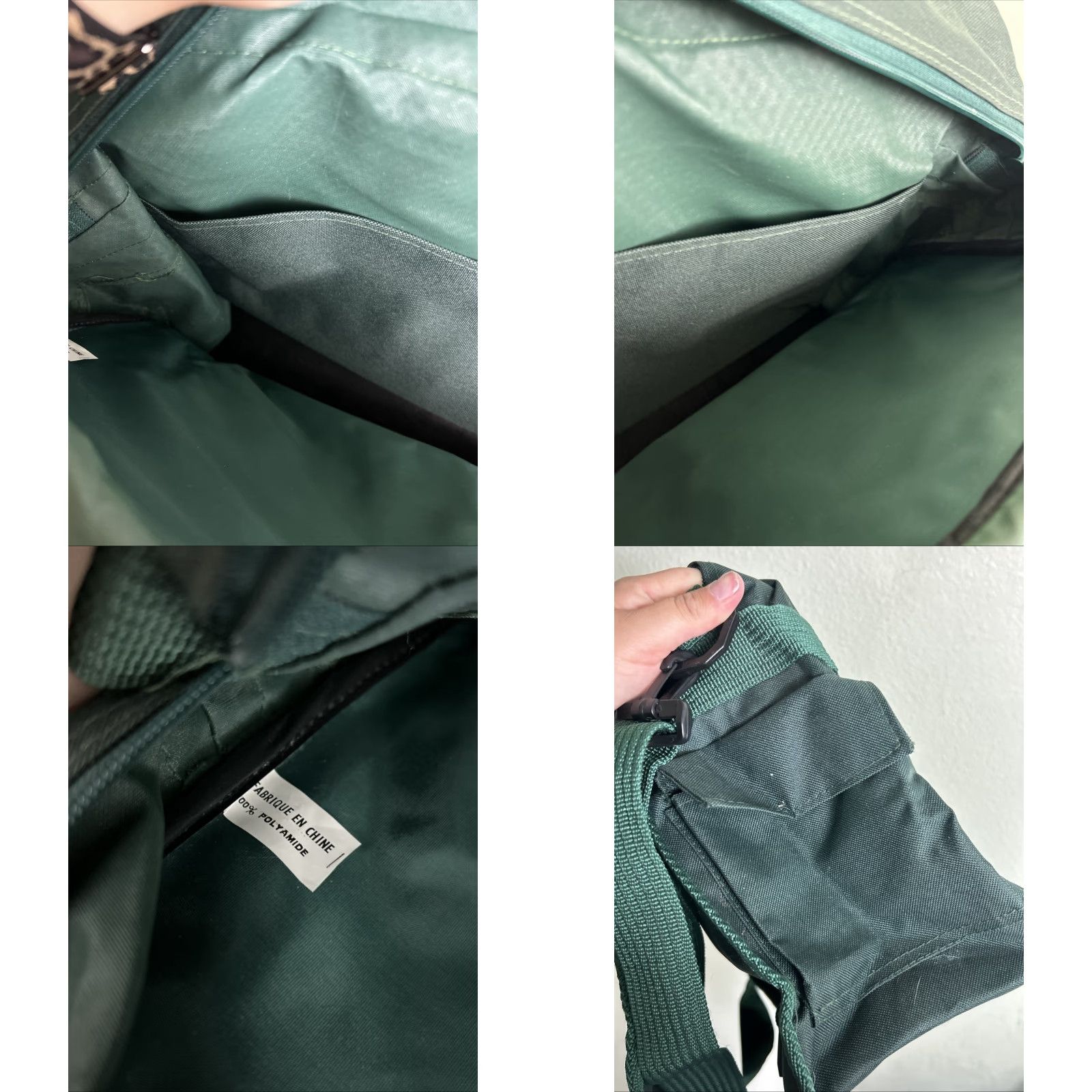 Vintage VINTAGE Perrier Sparkling Water Crossbody Messenger Bag Green 17x12x6 Large Men Size ONE SIZE - 10 Thumbnail