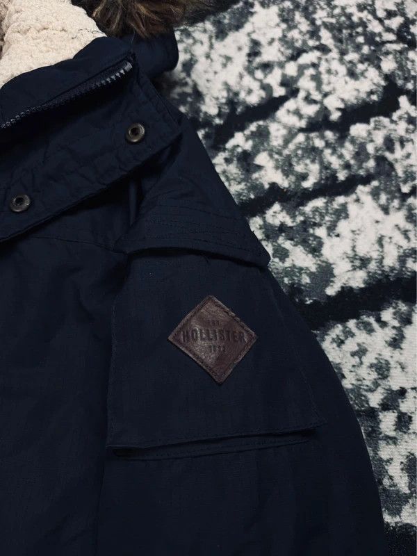 Hollister Hollister navy blue parka jacket with drawstring M Size US M / EU 48-50 / 2 - 4 Thumbnail