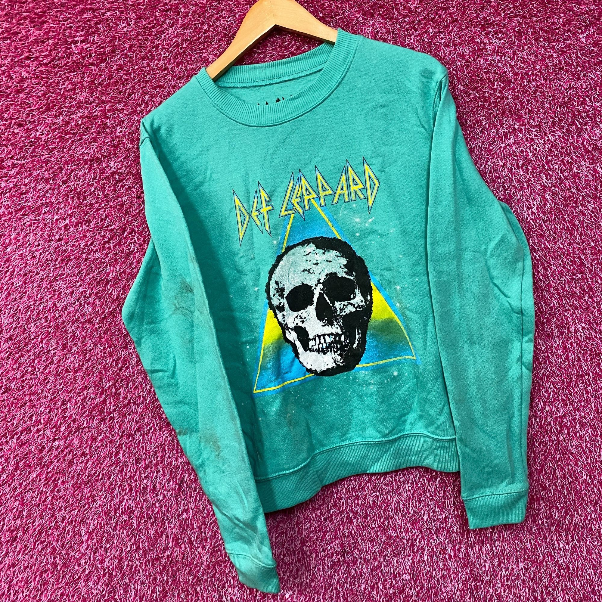 Def Leppard Def Leppard Retro Active Skull Crew Neck Teal Sweatshirt Sma Size US S / EU 44-46 / 1 - 3 Thumbnail