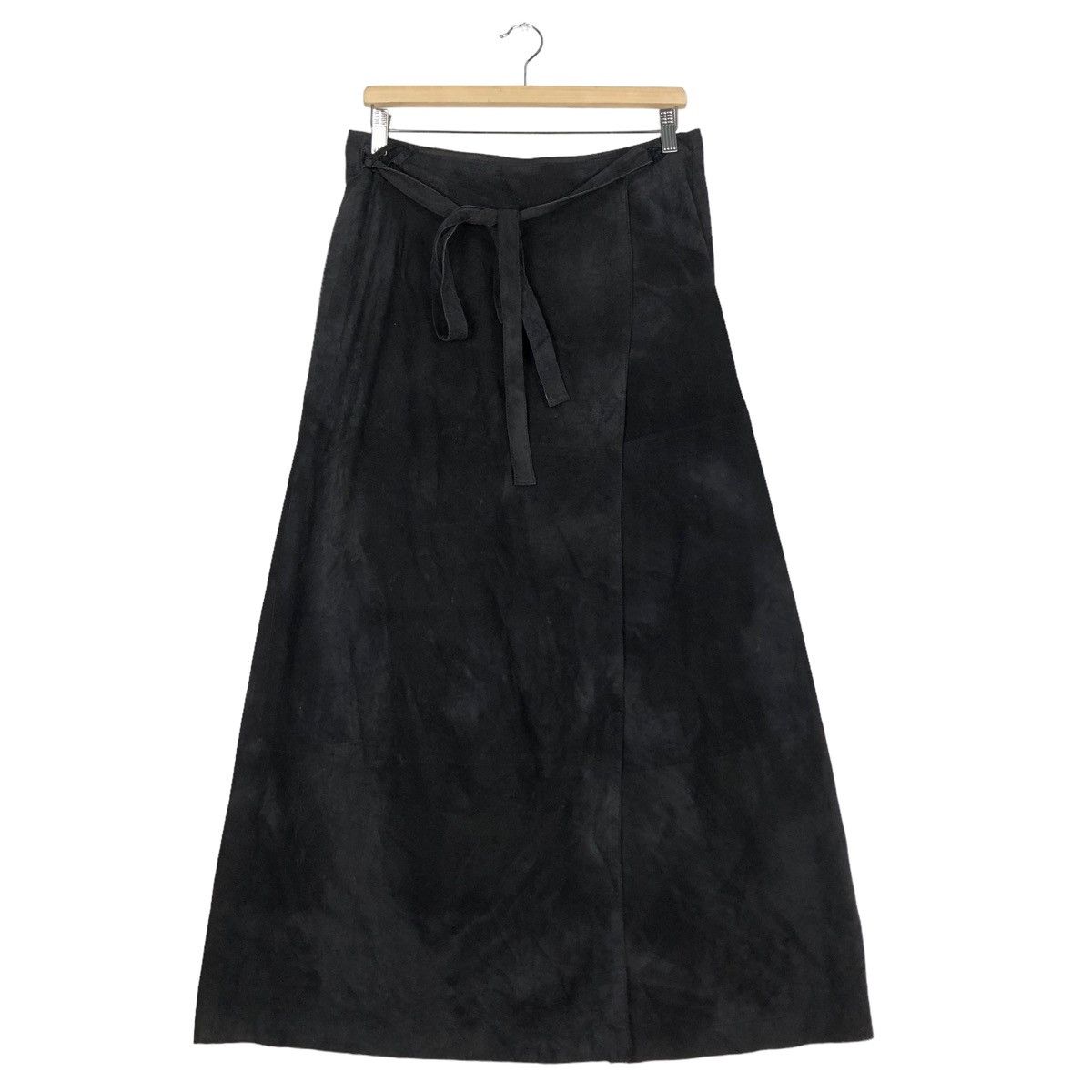 Burberry 🔥Rare Genuine Leather Long Skirt Burberry London Size 25" / US 0 / IT 36 - 1 Thumbnail
