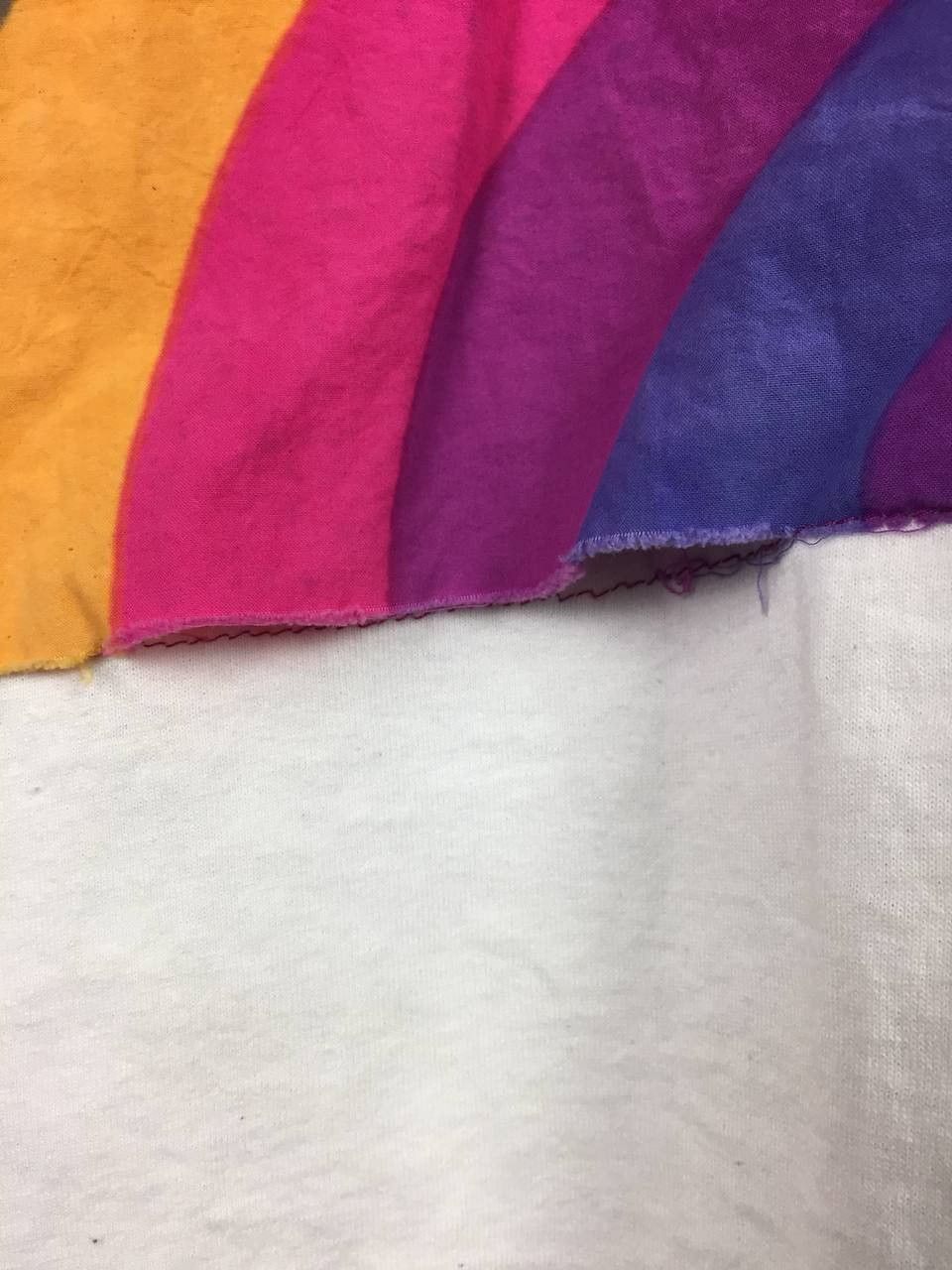 Vintage Vtg Fashion Gear Rainbow Cut & Sewn Style Tee Size US M / EU 48-50 / 2 - 9 Thumbnail