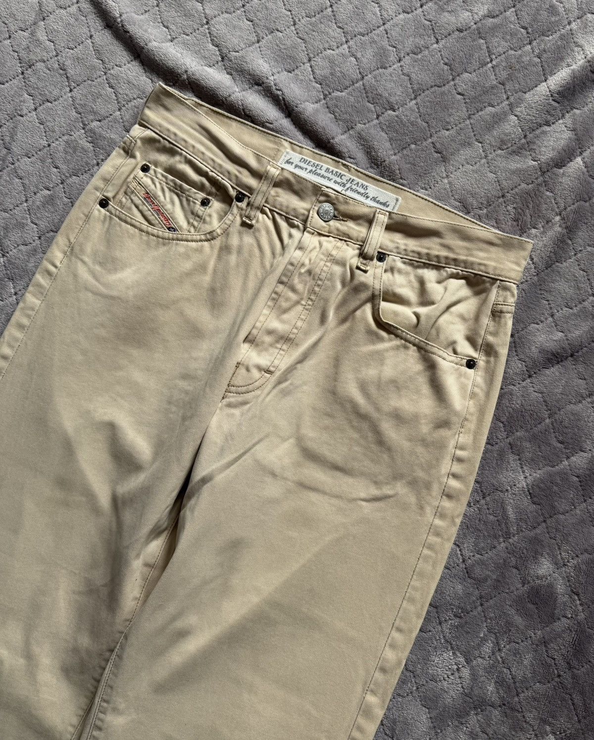 Diesel × Vintage Vintage Diesel Beige Denim Pants Avantgarde Size US 33 - 4 Thumbnail