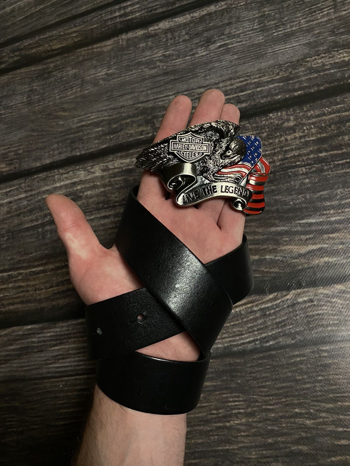 Harley Davidson 🔥Harley Davidson Eagle USA belt Size ONE SIZE - 2 Thumbnail