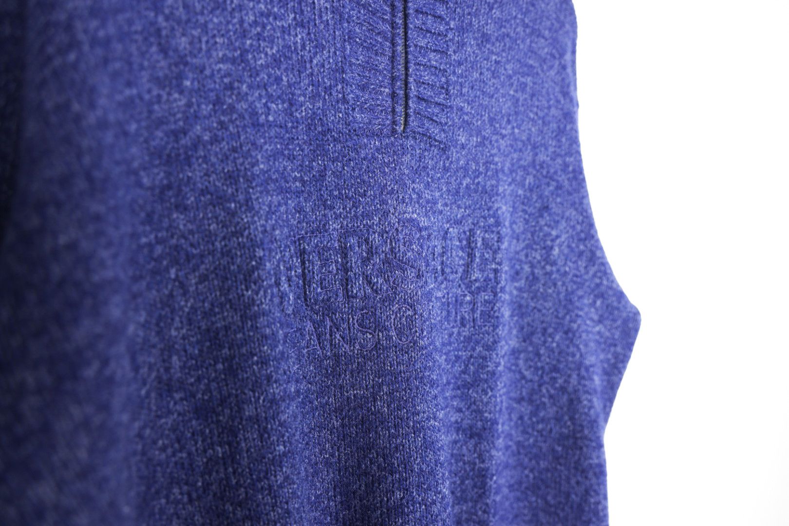 Versace × Versace Jeans Couture Vintage Versace Jeans Couture Logo Half Zip Wool Sweater Size US M / EU 48-50 / 2 - 7 Thumbnail