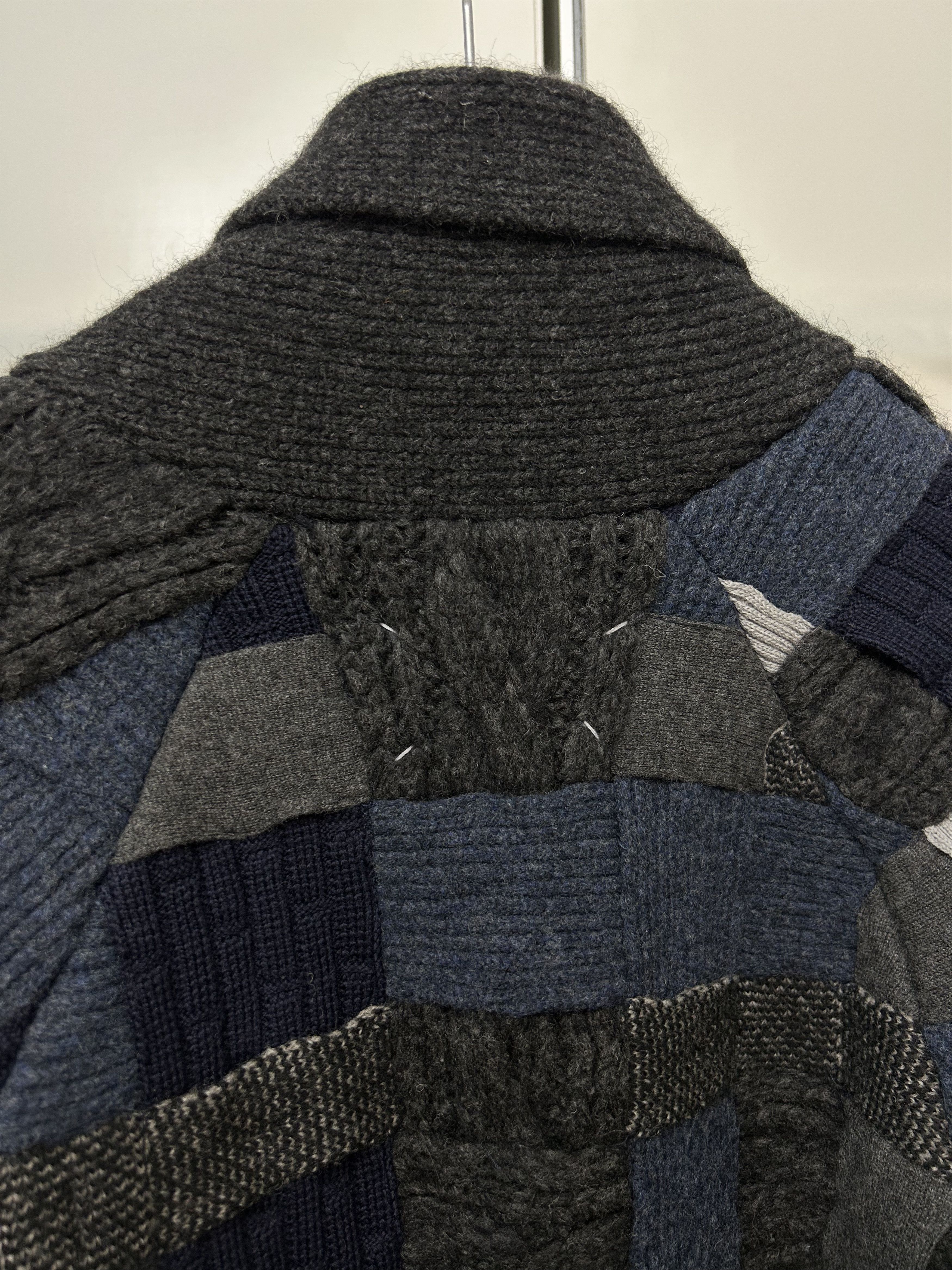 Maison Margiela MAISON MARGIELA Artisanal Scarf-Knit Cowichan Cardigan Size US M / EU 48-50 / 2 - 6 Thumbnail