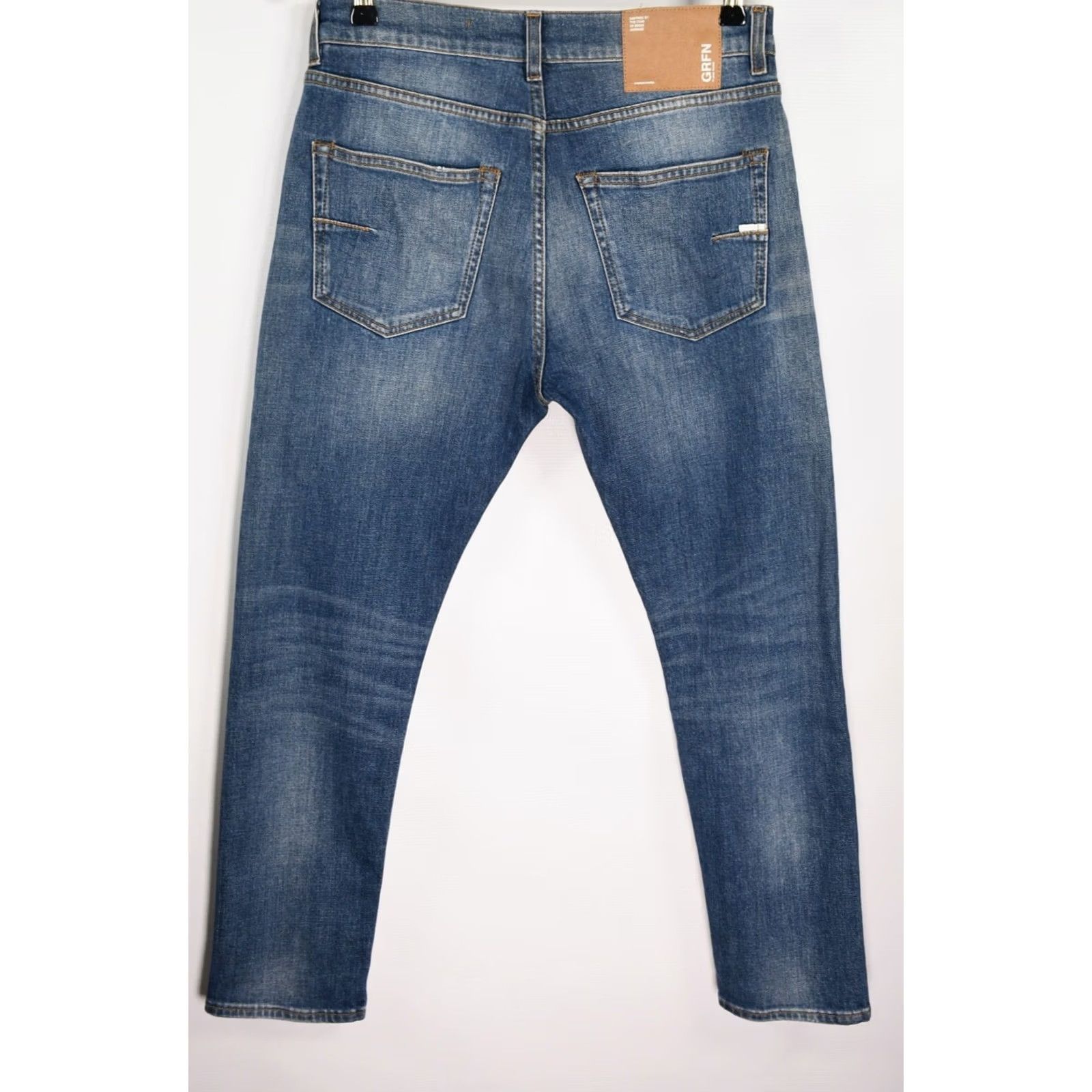 Vintage Mauro Grifoni GRFN PIER Regular Cropped Fit Jeans Men W32 Blue 98%Cotton 2%Elastane Denim Vintage No XS-XXL (adjusted for rules) Size US 32 / EU 48 - 3 Thumbnail