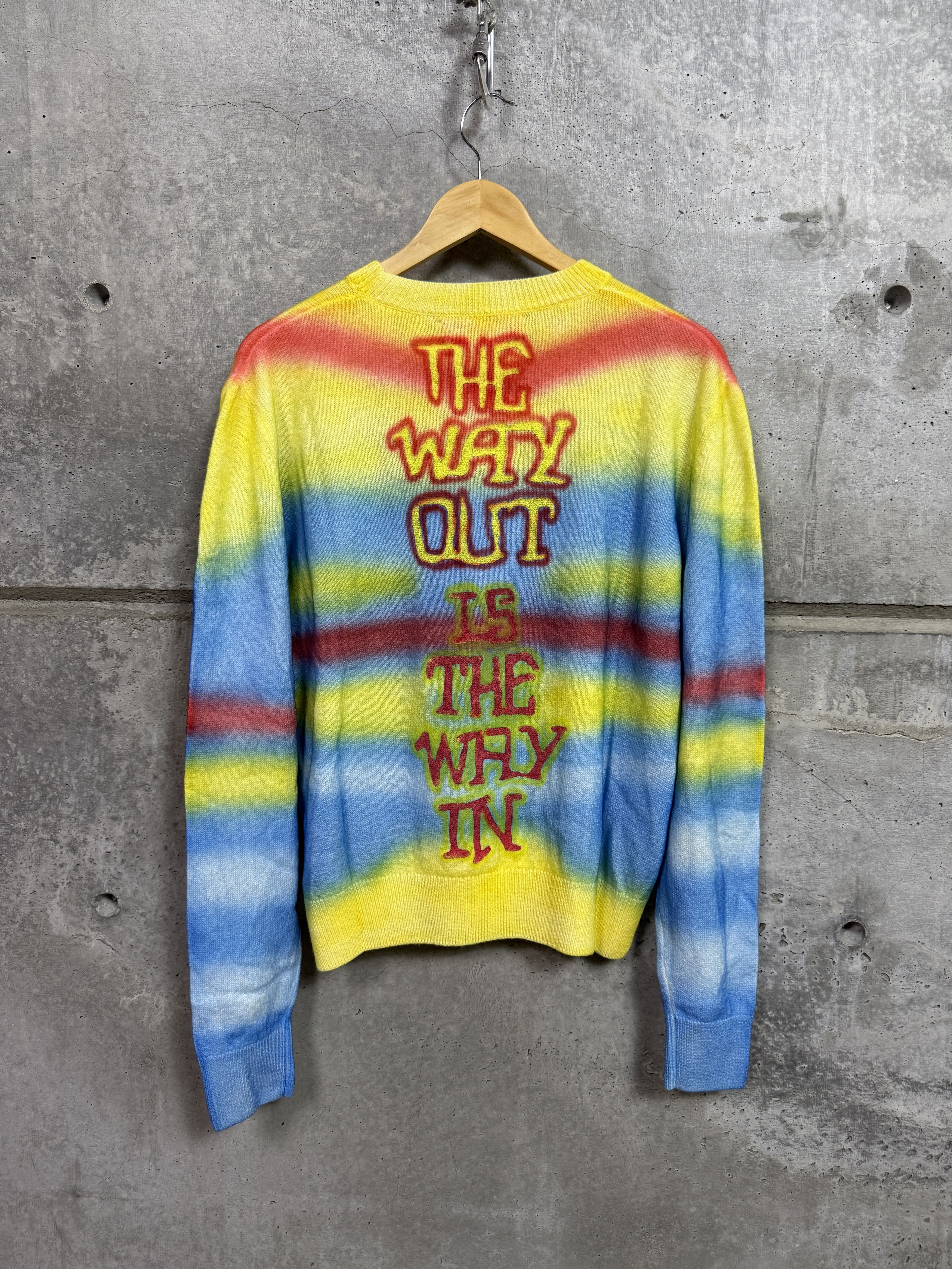 The Elder Statesman $2295 The Elder Statesman Graffiti Crewneck Sweater Size US S / EU 44-46 / 1 - 7 Thumbnail