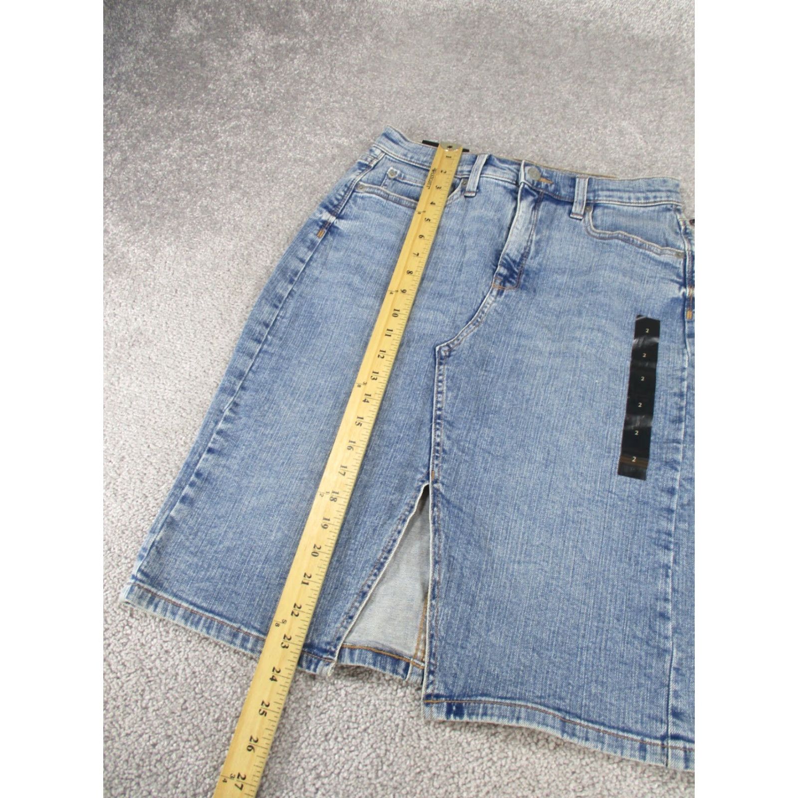Banana Republic Banana Republic Skirt Womens 2 Light Wash Denim Pencil NEW Size 26" / US 2 / IT 38 - 3 Thumbnail