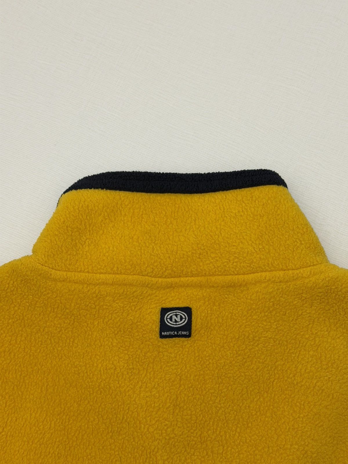 Nautica Vintage 90s Nautica Jeans Co. Yellow Fleece Quarter Zip M Size US M / EU 48-50 / 2 - 8 Thumbnail