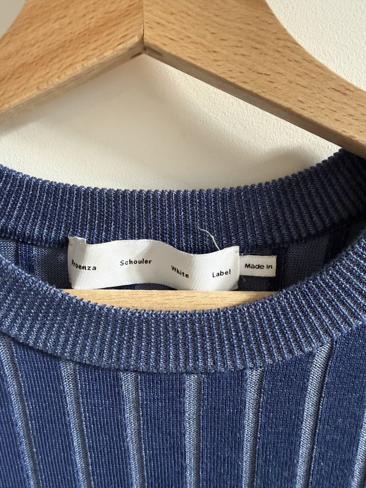 Proenza Schouler White Label Proenza Schouler Cotton/Silk Ribbed Top Size S / US 4 / IT 40 - 5 Thumbnail