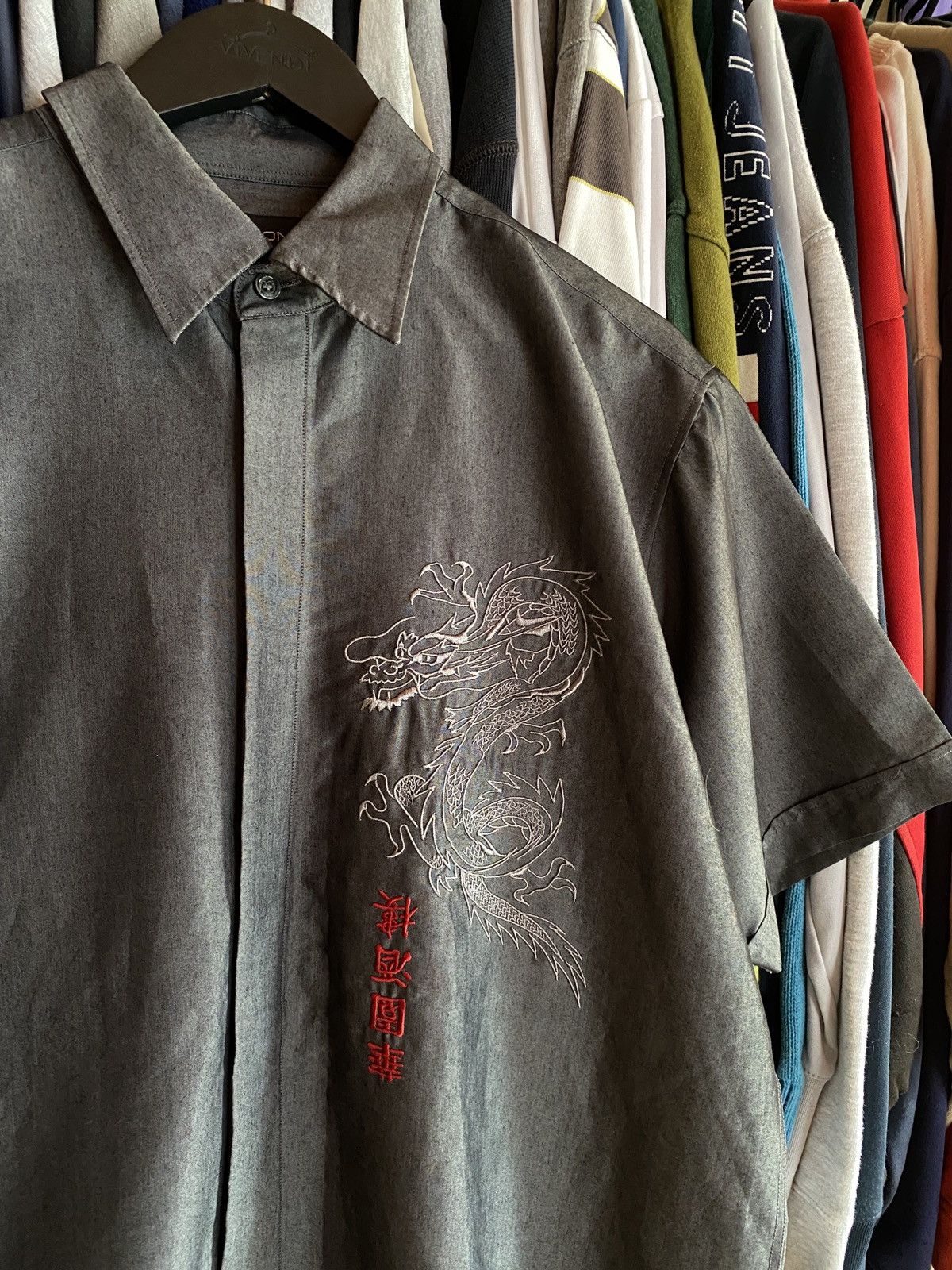 Japanese Brand VINTAGE JAPANESE DRAGON BUTTON UP SHIRT Y2k Size US L / EU 52-54 / 3 - 2 Thumbnail