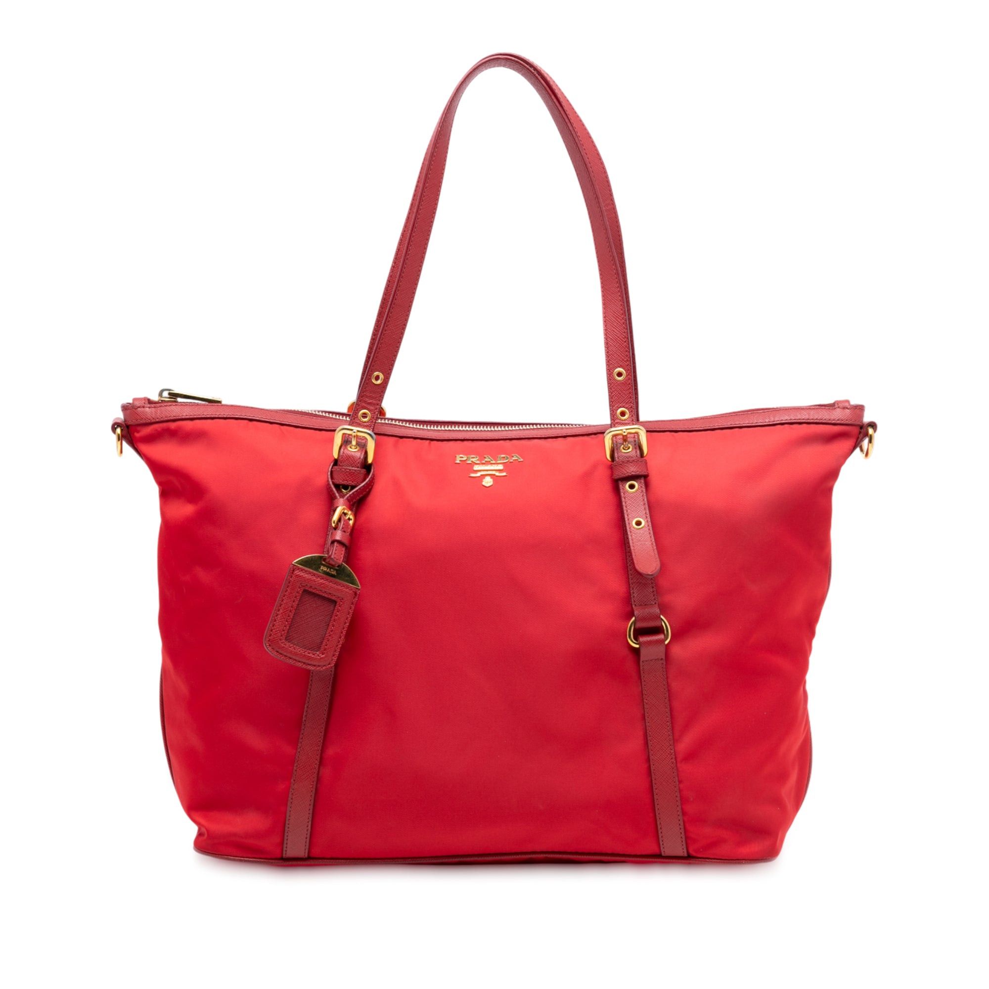 Prada Saffiano Trimmed Tessuto Satchel Size ONE SIZE - 1 Thumbnail