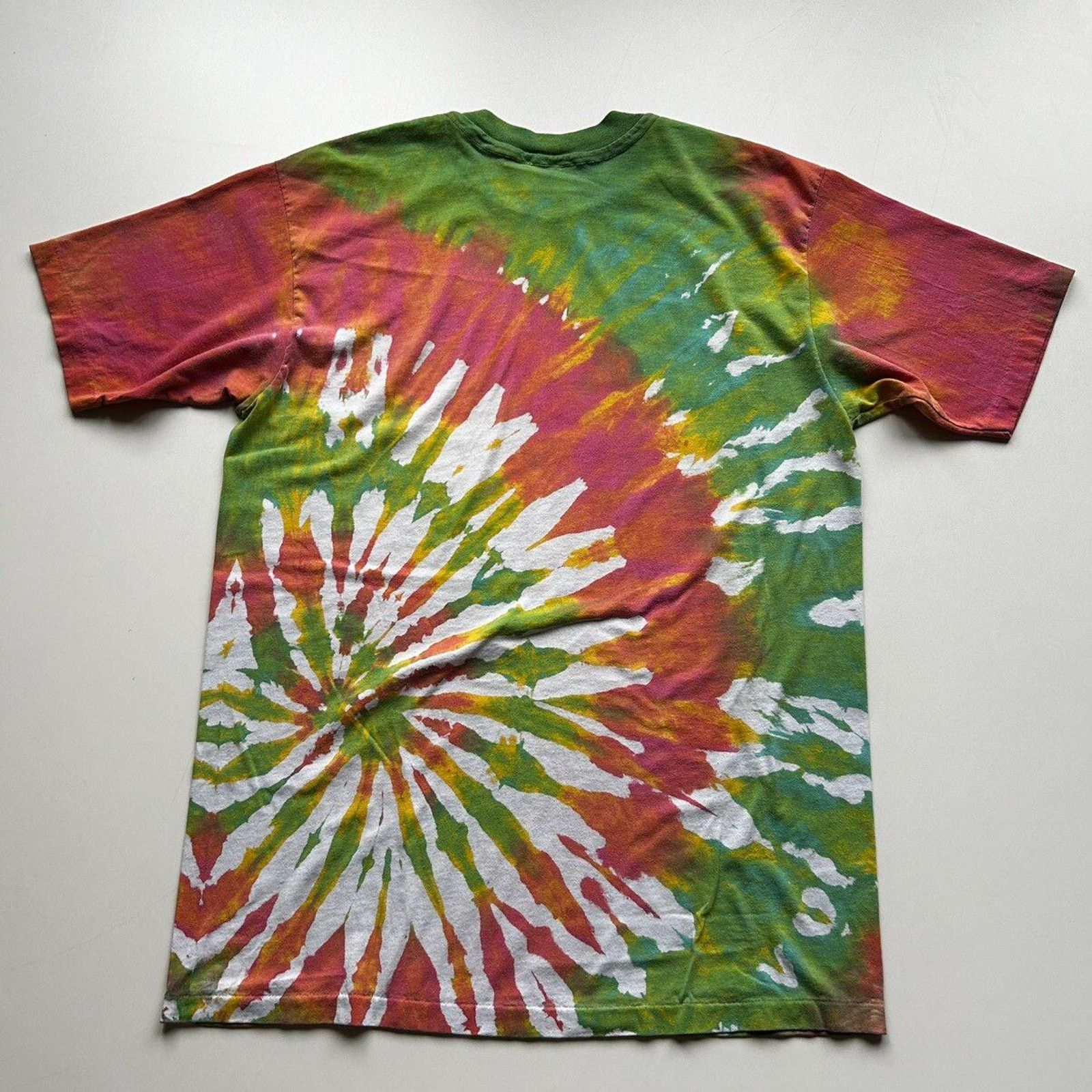 Band Tees Vintage 90s Bob Marley Jamaica Graphic Tie Dye T Shirt Rare Size US L / EU 52-54 / 3 - 3 Thumbnail