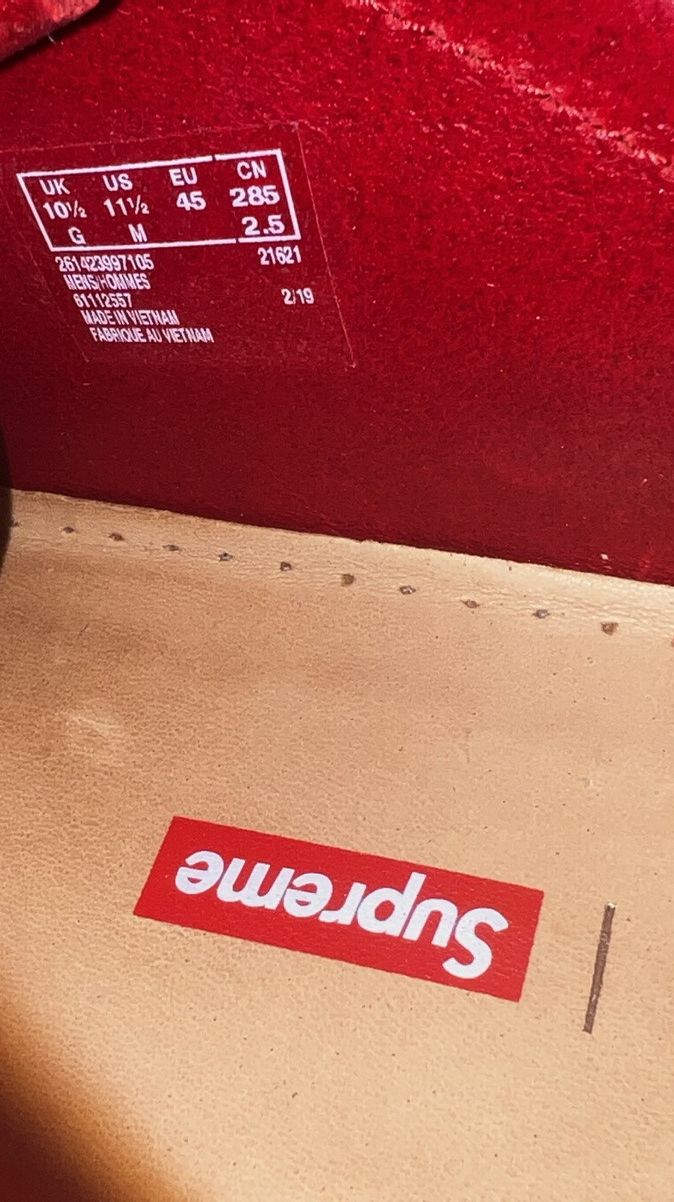 Clarks × Supreme Supreme Clarks Wallabee Red Bandana SS19 Size US 11.5 / EU 44-45 - 6 Thumbnail